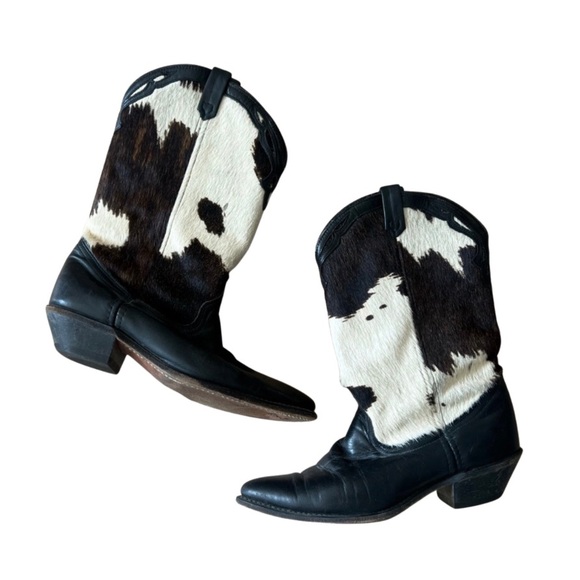 Lucchese Shoes - Vintage Cow Hide Cowboy Boots